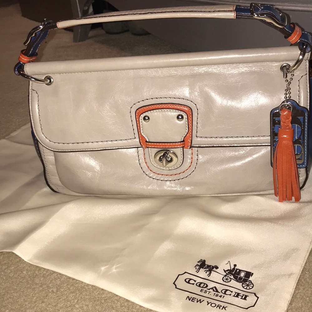 Colorful leather bag NWT